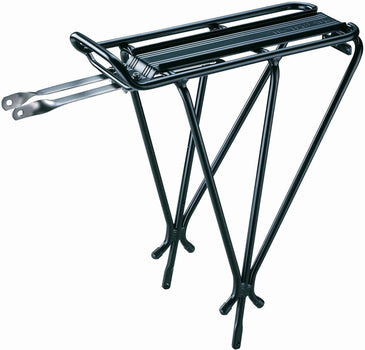 Rear and front bike touring racks for panniers and cargo loads