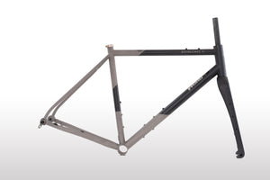 WOHO Double Ace Titanium Custom Cerakote Gravel/Road Bike Frameset - 2023 Black Velvet/Sandblasting version!