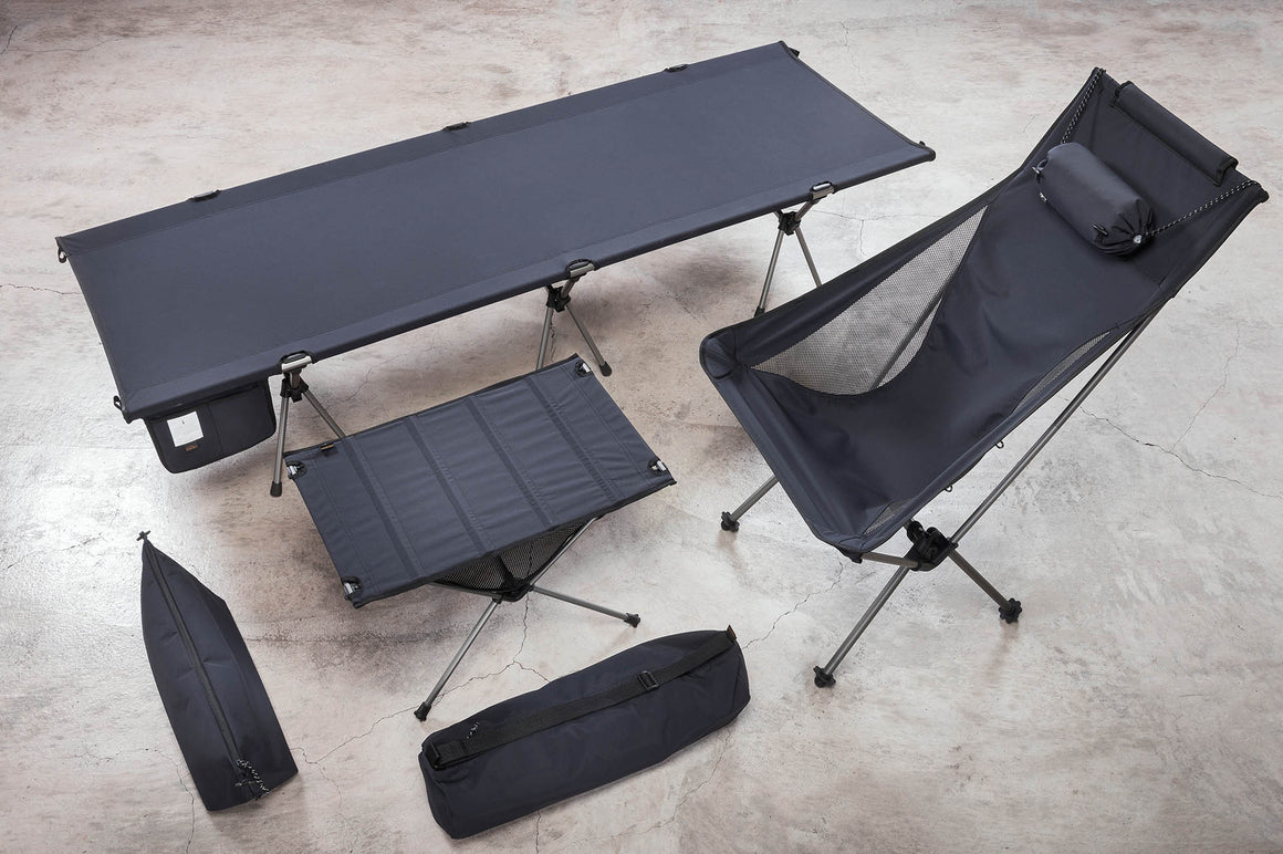 Dr. Wilds Camping Furniture Bundle: Folding Chair, Table & Bed Set - SAVE 30%