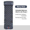 Ultralight inflatable camping sleeping pad with built-in pump and pillow (view 17)