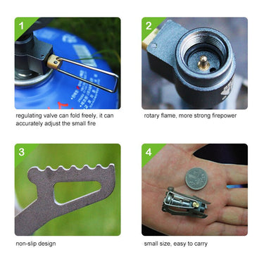 BRS-3000T Titanium Gas Stove - Ultralight Outdoor Camping Burner