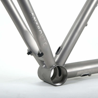 WOHO Double Ace Titanium Gravel/Road Bike Frameset - 2021 Raw Ti version