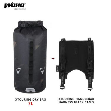 WOHO XTOURING Handlebar Harness Black + 7L DRY Bag Bundle