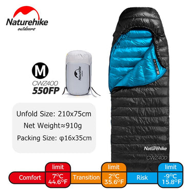 NatureHike CW400 Premium White Goose Down Sleeping Bag
