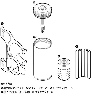 Crankbrothers Cigar Tool Plug Kit + CO2 Head - Cycle Touring Life