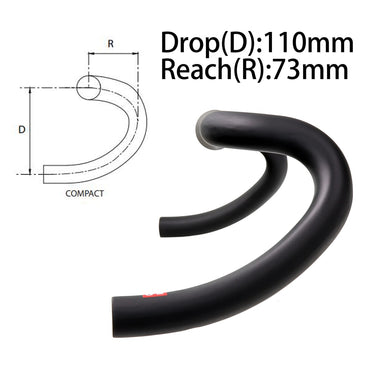 Carbon Gravel Handlebar 30 degree Flare