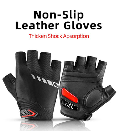 Cycling Half Finger Gloves with Shockproof GEL Pad - Cycle Touring Life